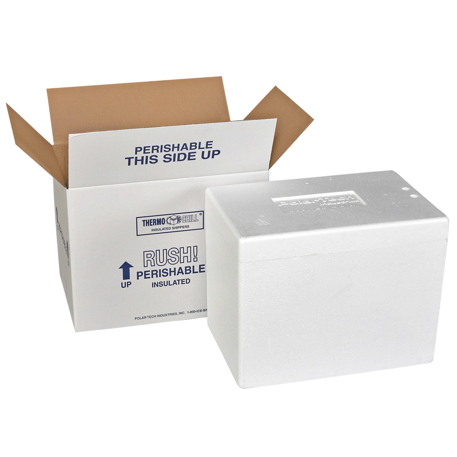 POLAR TECH Insulated Shipping Container Cardboard.