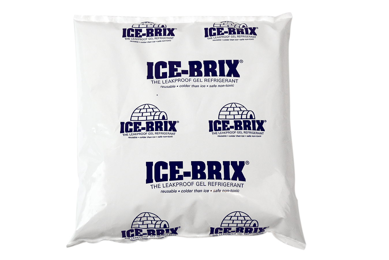 Case of 36 Polar Tech IB 8 Ice Brix Refrigerant Packs 8oz Capacity Standard Leakproof Pack of Three