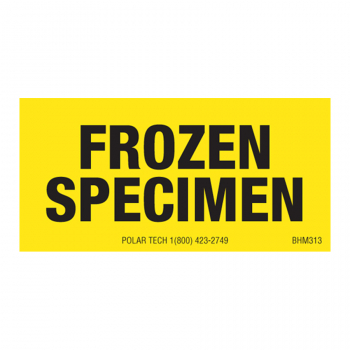 Biohazardous Labels FROZEN SPECIMEN 2 x .875