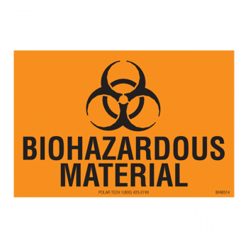 Biohazardous Labels BIOHAZARDOUS MATERIAL 3 x 2