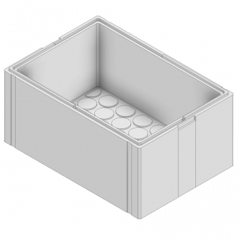 35 x 23 x 15&frac34;&quot; ID, GE84 LGLB Large Lid/Base