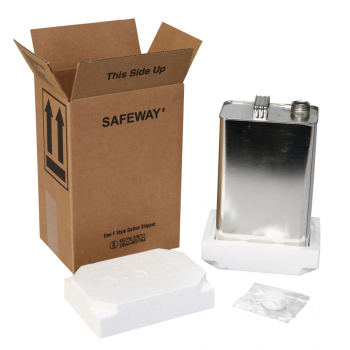 Hazardous Materials FStyle Can Foam Shipper Kit HAZ1042; Holds: 1, 1 Gallon FStyle Can
