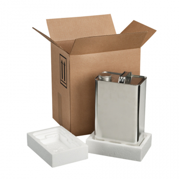 Hazardous Materials FStyle Can Foam Shipper Kit HAZ1044; Holds: 4, 1 Gallon FStyle Can