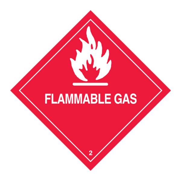 Hazard Labels HML 404 HAZARD CLASS 2 GASSES