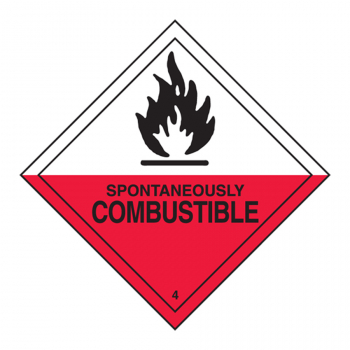Hazard Labels HML 408 HAZARD CLASS 4 FLAMMABLE SOLIDS