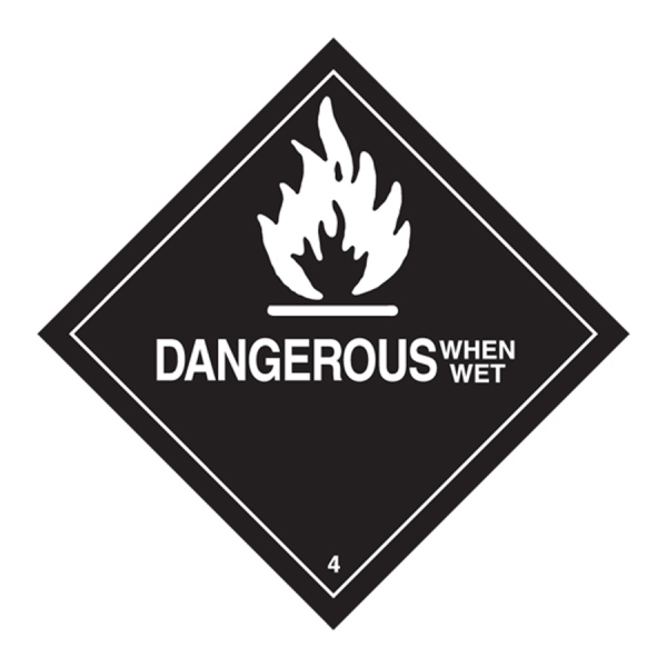 Hazard Labels HML 409 HAZARD CLASS 4 FLAMMABLE SOLIDS