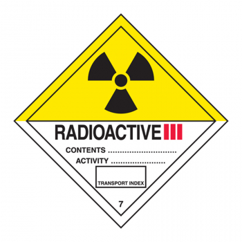 Hazard Labels HML 418 HAZARD CLASS 7 RADIOACTIVE