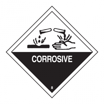 Hazard Labels HML 419 HAZARD CLASS 8 CORROSIVE