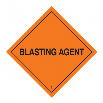 Hazard Labels HML 427 HAZARD CLASS 1 EXPLOSIVES