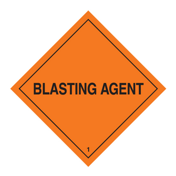 Hazard Labels HML 427 HAZARD CLASS 1 EXPLOSIVES