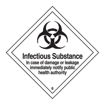 Hazard Labels IATA 404 HAZARD CLASS 6 POISONOUS &amp; ETIOLOGICAL