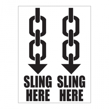 IPM 307 3 x 4 SLING HERE SLING HERE