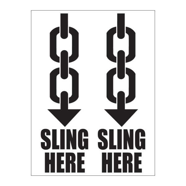 IPM 307 3 x 4 SLING HERE SLING HERE