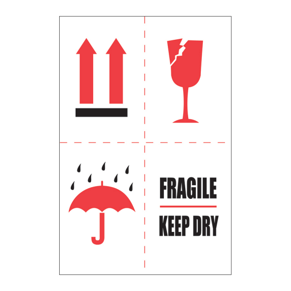 IPM 417 4 x 6 FRAGILE KEEP DRY