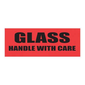 SCL 204 4 x 1.5 GLASS HANDLE WITH CARE