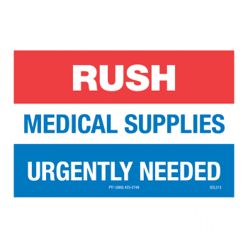 SCL 213 3 x 2 RUSH MEDICAL SUPPLIES URGENTLY NEEDED