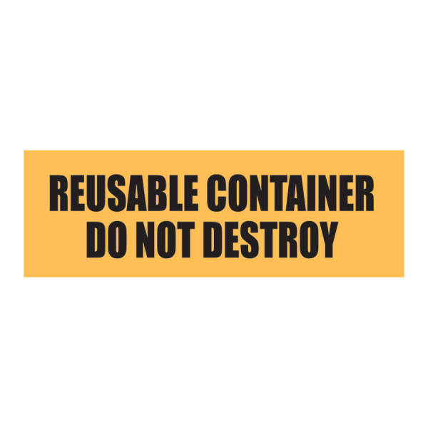 SCL 249 3 x 1 REUSABLE CONTAINER DO NOT DESTROY