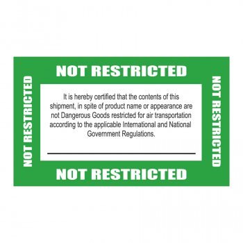 SCL 508 5 x 3 NOT RESTRICTED