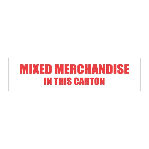 SCL 543 6 x 1.5 MIXED MERCHANDISE IN THIS CARTON