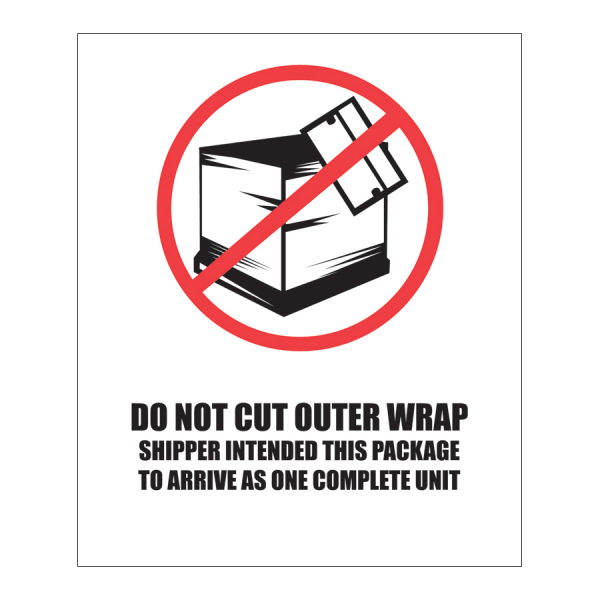 SCL 585 5 x 6 DO NOT CUT OUTER WRAP SHIPPER INTENDED THIS PACKAGE TO ARRIVE AS ONE COMPLETE UNIT
