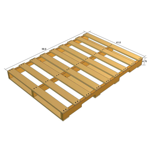 58 x 41 HEAT TREATED WOOD PALLETS, SHT 150