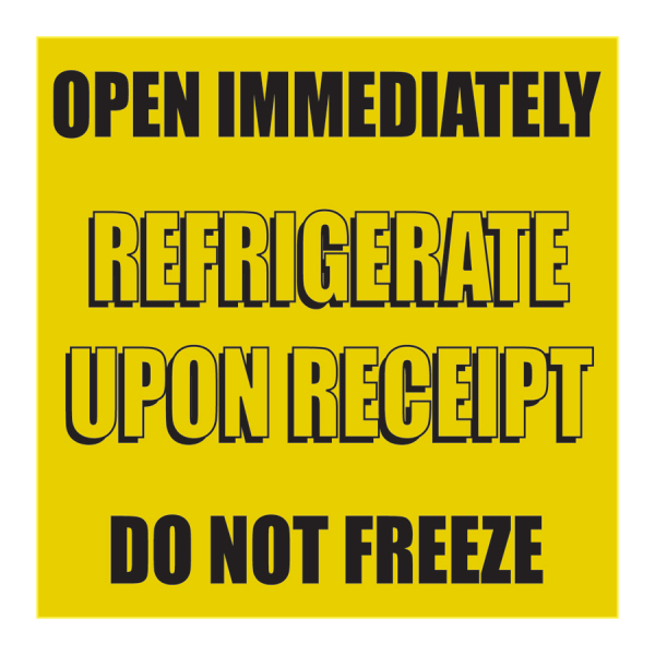 TAL 544 4 x 4 OPEN IMMEDIATELY REFRIGERATE UPON RECEIPT