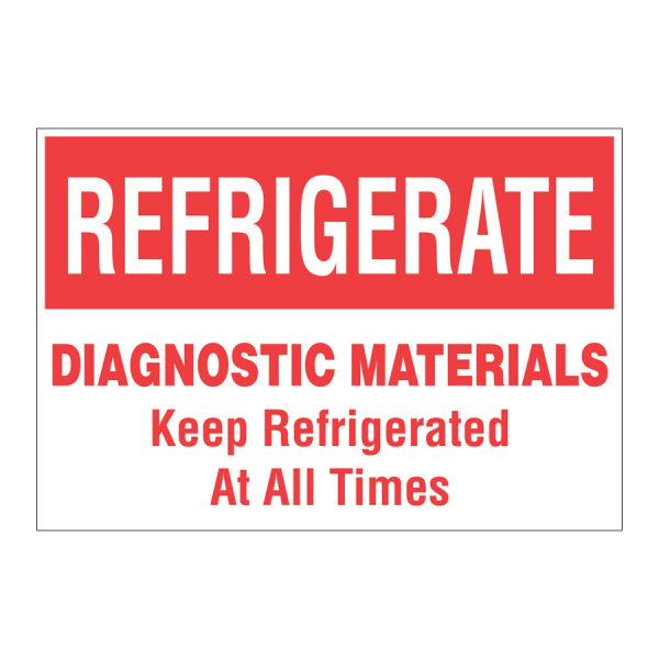 TAL 570 4 x 2.75 REFRIGERATE UPON ARRIVAL DIAGNOSTIC MATERIALS