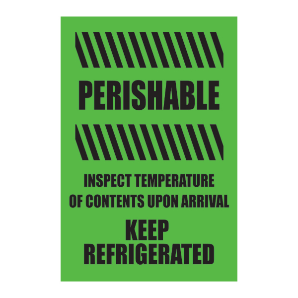 TAL 818 4 x 6 PERISHABLE KEEP REFRIGERATED