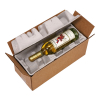 Corrugated Boxes 16 x 6.5 x 5.75 Use with Pulp wine 1 bottle - - alt view 1