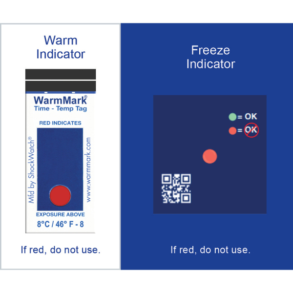  2&deg;-8&deg;C/36&deg;-46&deg;F Temperature Tags, 528/CCC Cold Chain Complete