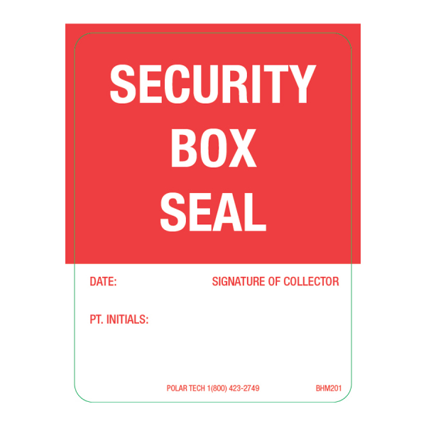 Security Box Seal Label 1.875 x 2.5