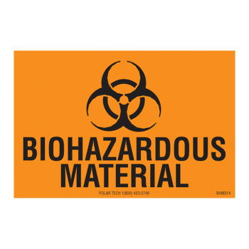 Biohazardous Labels BIOHAZARDOUS MATERIAL 3 x 2