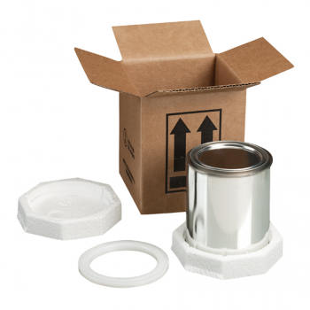 Hazardous Materials Paint Can Foam Shipper Kit HAZ1036; Holds: 1, 1 Quart Paint Can
