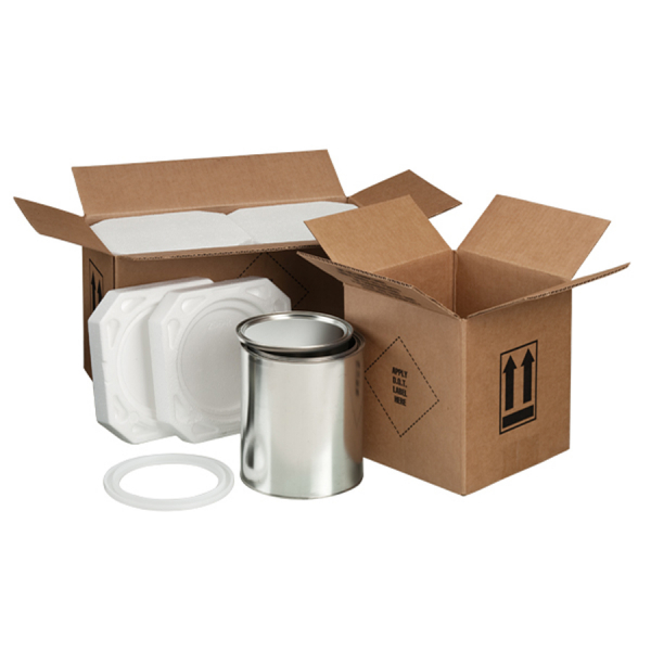 Hazardous Materials Paint Can Foam Shipper Kit HAZ1041; Holds: 4, 1 Gallon Paint Can