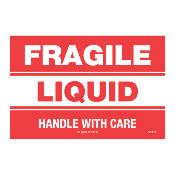 SCL 211 3 x 2 FRAGILE LIQUID HANDLE WITH CARE