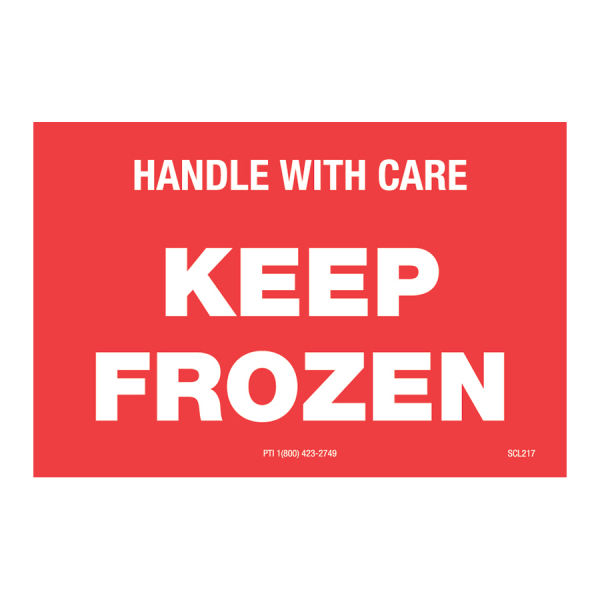 SCL 217 3 x 2 KEEP FROZEN HANDLE WITH CARE