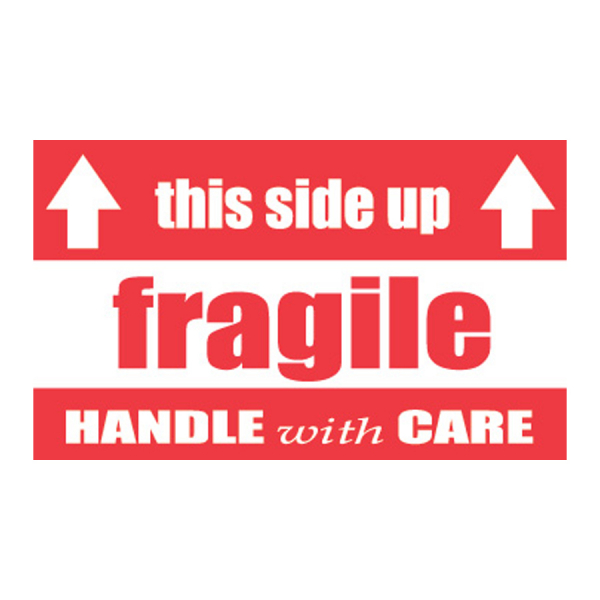 SCL 521 5 x 3 Fragile this side up HANDLE with CARE
