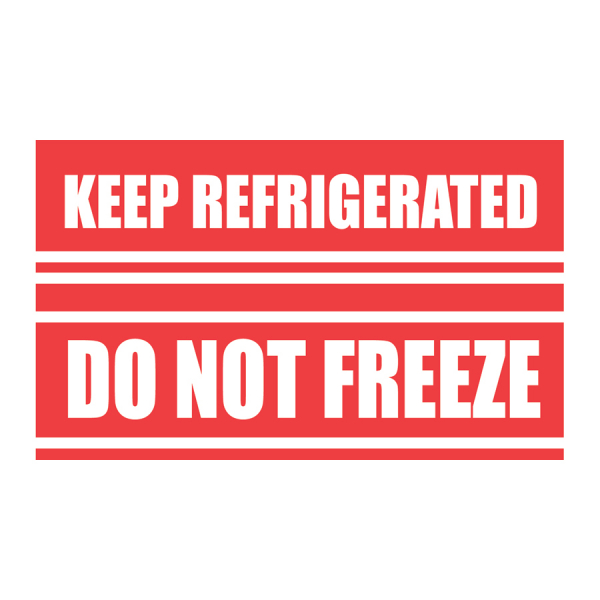 SCL 587 5 x 3 KEEP REFRIGERATED DO NOT FREEZE