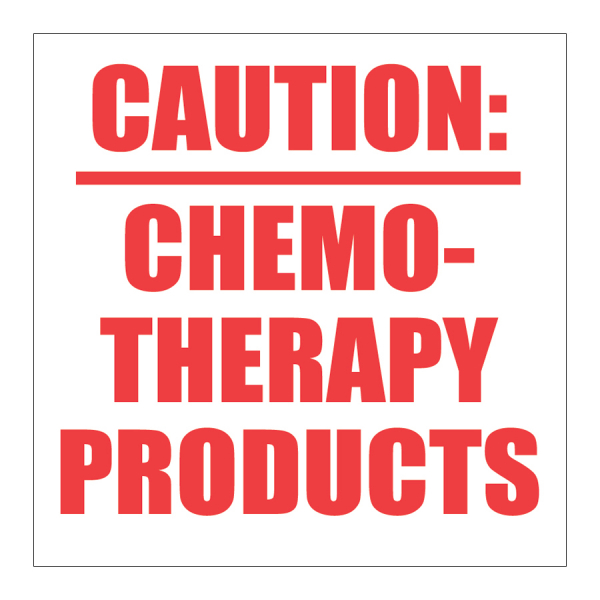 SCL 600 3 x 3 CAUTION: CHEMOTHERAPY PRODUCTS