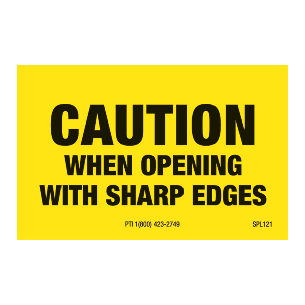 SPL 121 2 x 1.25 CAUTION WHEN OPENING WITH SHARP EDGES