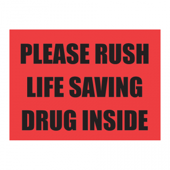 TAL 517 3.75 x 2.75 PLEASE RUSH LIFE SAVING DRUG INSIDE
